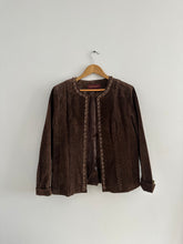 Load image into Gallery viewer, Vintage Suede Chain Trim Jacket
