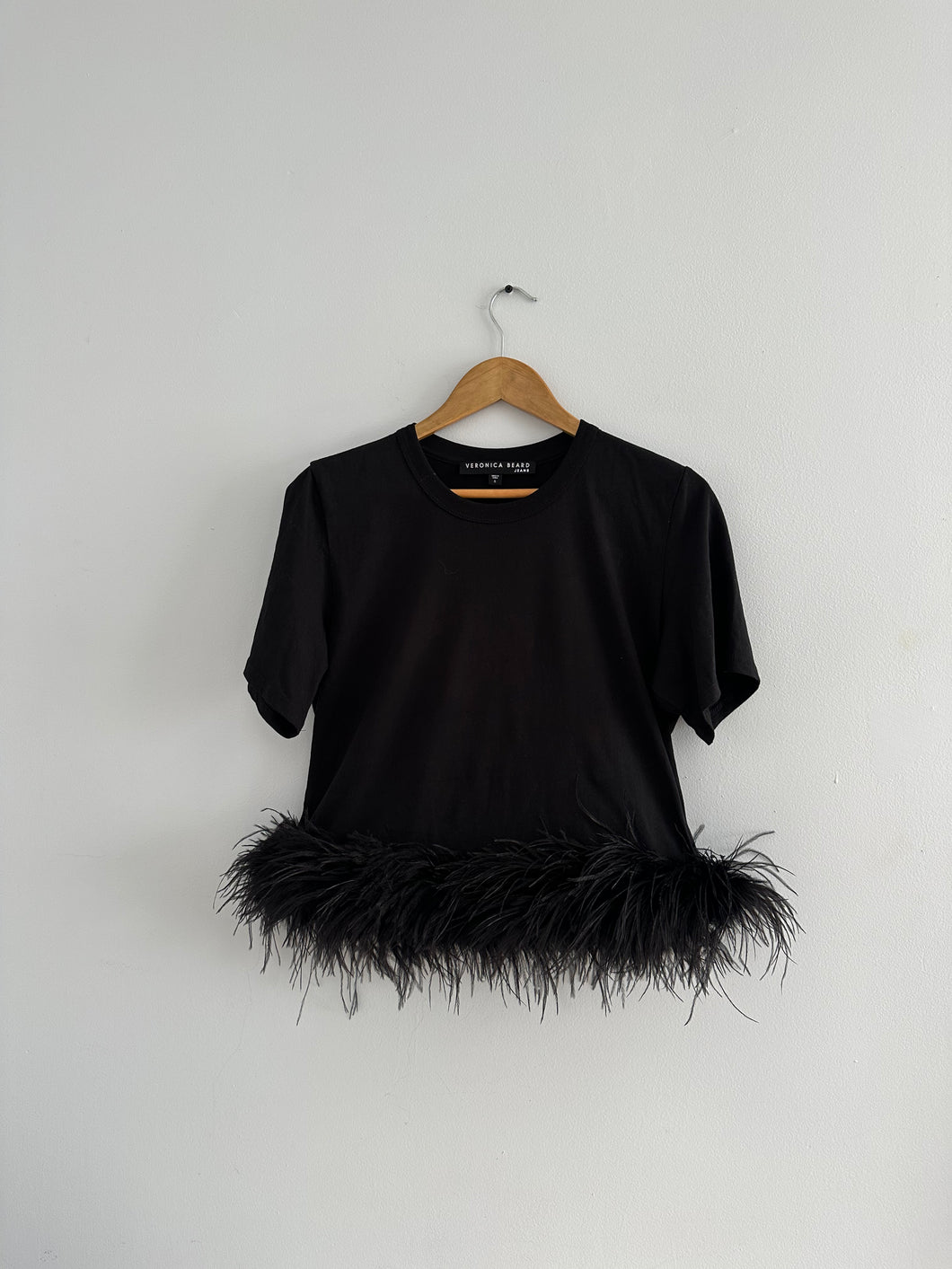 Veronica Beard Feather-Trim Tee