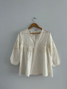 Pearl Poplin Blouse