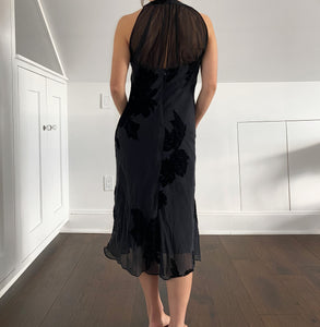 Burnout Velvet Dress